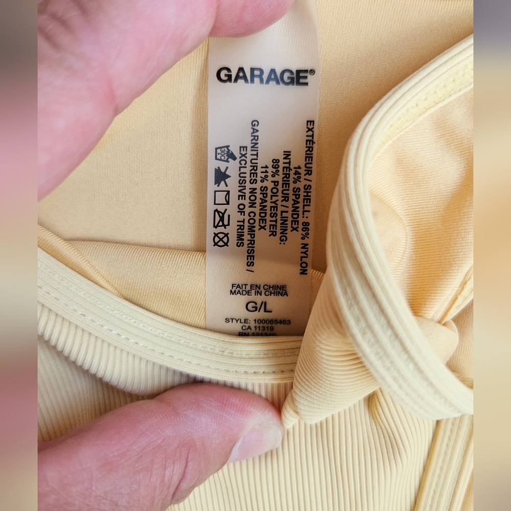 NWT Garage Yellow Bikini Swim Set - Picture 2 of 2
